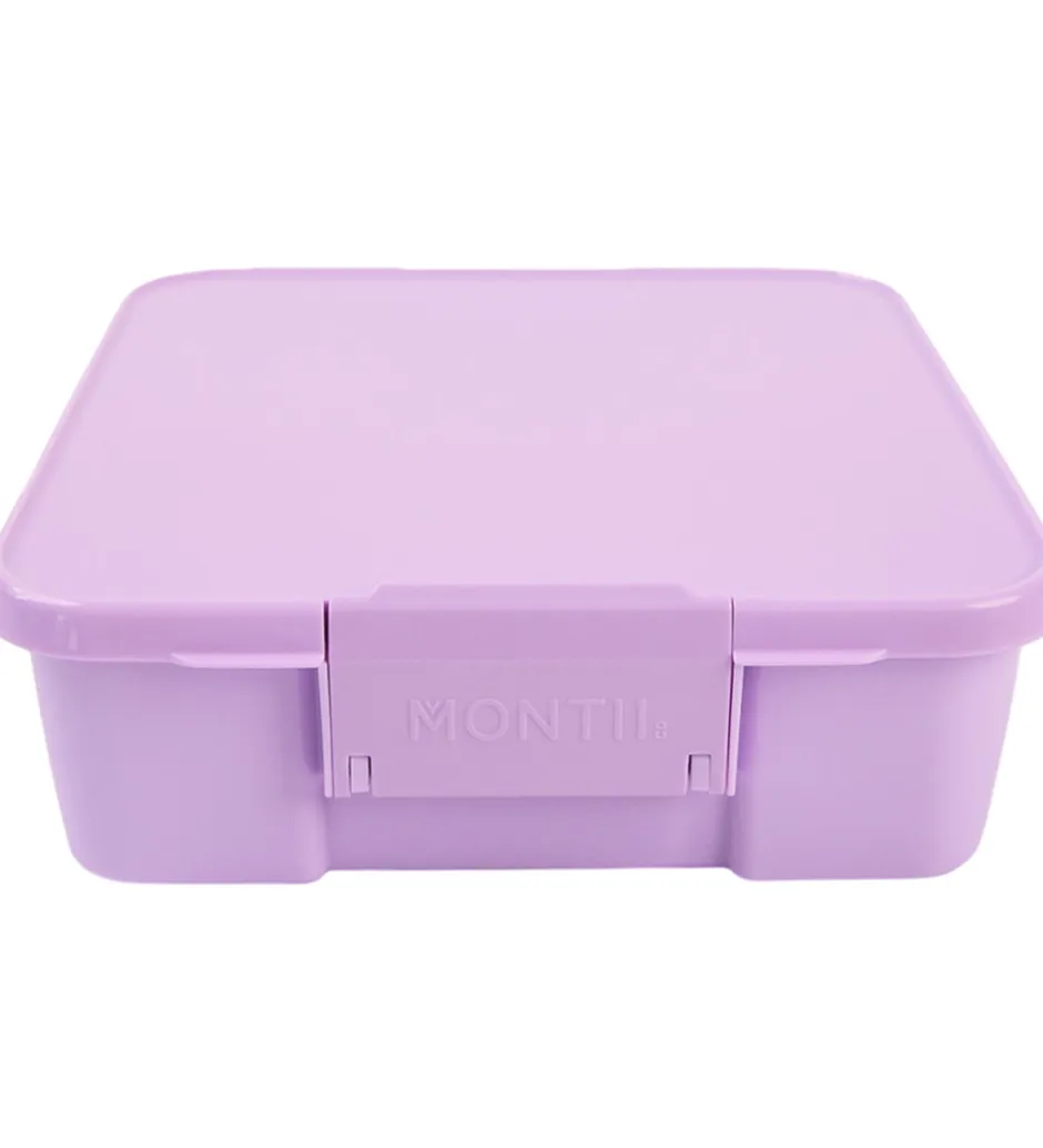 Madkasser*Montiico Madkasse m. 3. rum - Bento Three - 1 l - Lilac