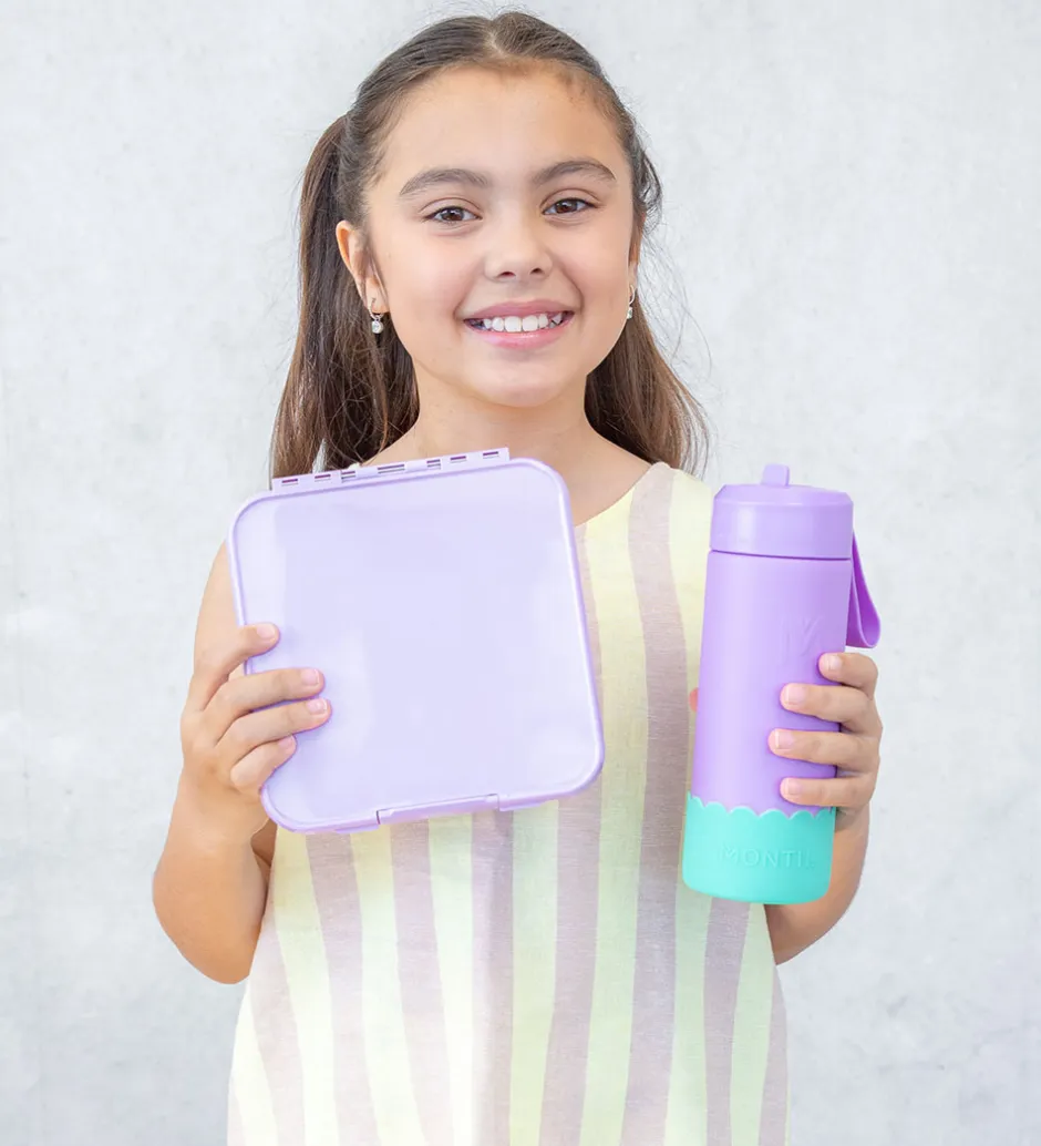 Madkasser*Montiico Madkasse m. 3. rum - Bento Three - 1 l - Lilac