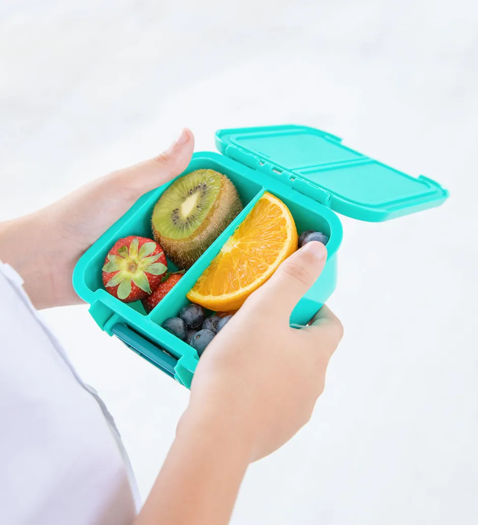 Skole|Madkasser*Montiico Snackboks m. 3 Rum - Bento Two - 500 ml - Mojito