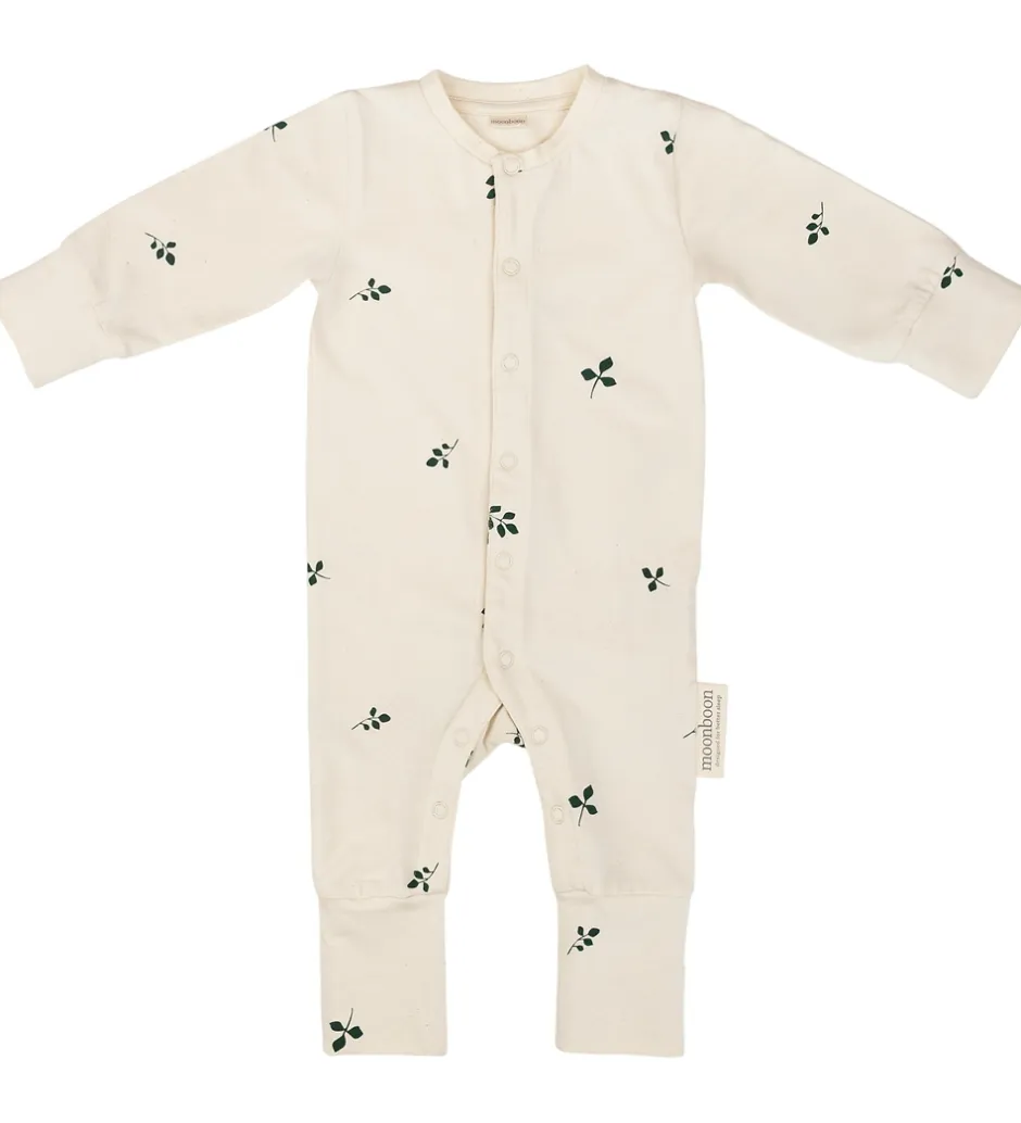Nattøj*Moonboon Natdragt m. Babyhjelm - Gaveæske - Leaf