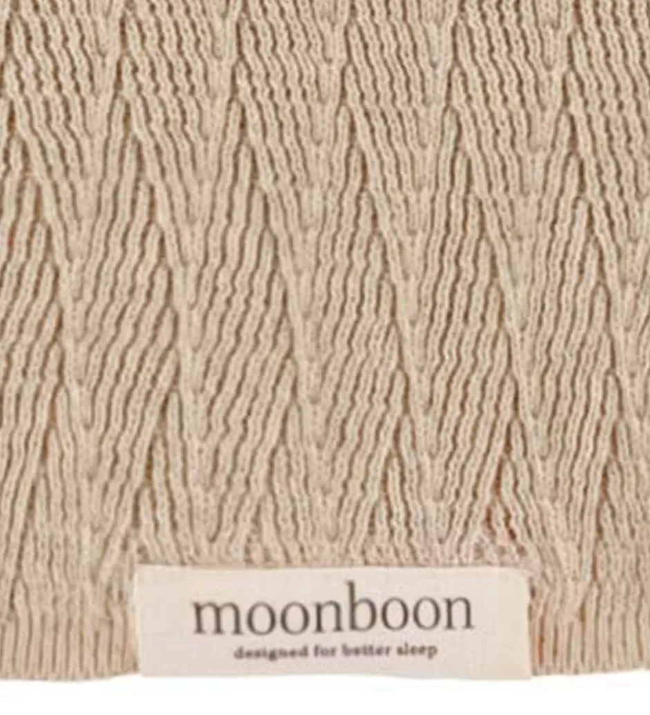 Børn Moonboon Tæppe - Strik - 100x80 cm - Rose Dloud