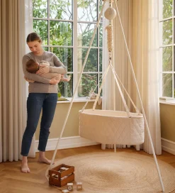 Senge*Moonboon Vugge - Oval Cradle - 81x41,8x30 cm - Nature