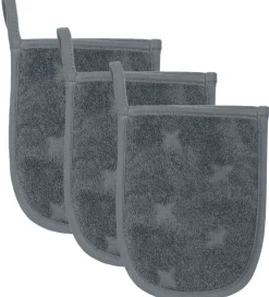 Vaskeklude*Müsli Badehandske - 3-pak - 14x18 cm - Stormy Blue