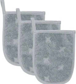Vaskeklude|Pleje- Og Toiletartikler*Müsli Badehandsker - 3-pak - 14x18 cm - Jasmin Blue