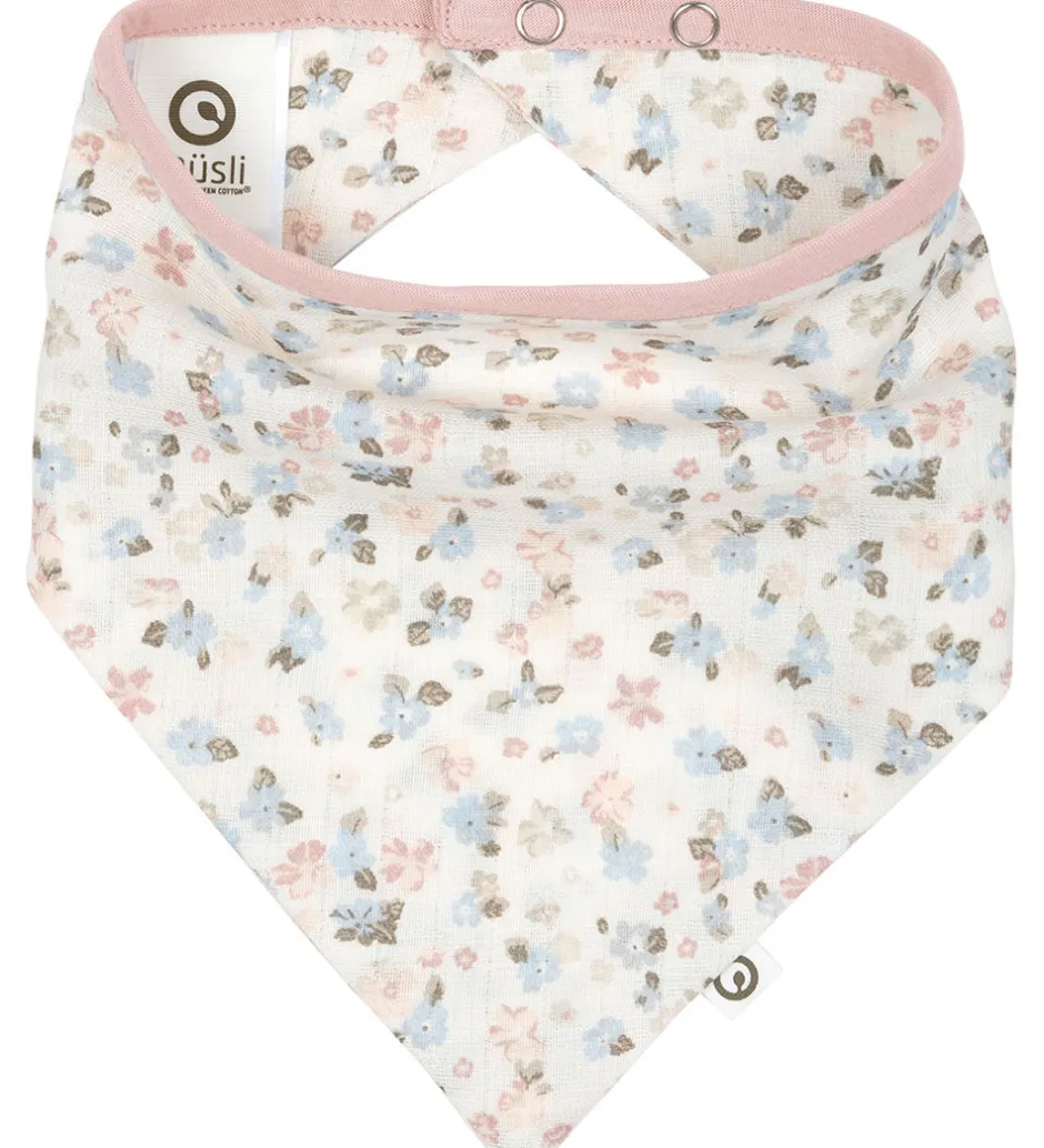Savlesmække|Hagesmække*Müsli Savlesmæk - Bloom Muslin - Balsam Cream/Peony/Jasmin Blue