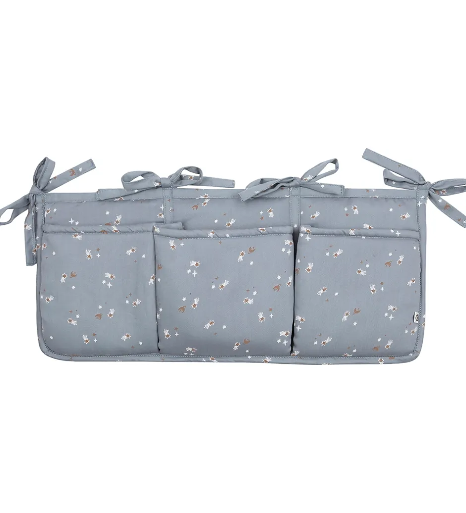 Sengelommer|Opbevaring*Müsli Sengelomme - 50x20 cm - Stars - Jasmin Blue/Balsam Cream/W