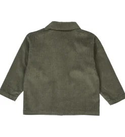 Børn Müsli Skjorte - Fløjl - Deep Green