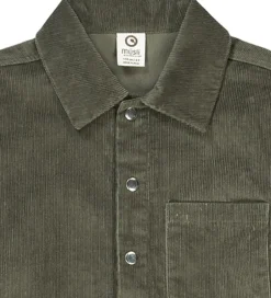 Børn Müsli Skjorte - Fløjl - Deep Green
