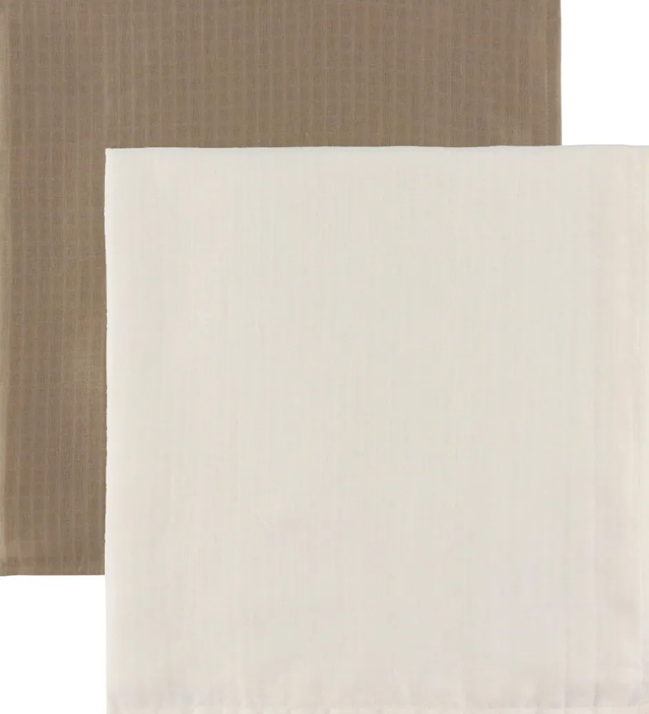 Stofbleer|Pusletid*Müsli Stofbleer - 2-pak - 75x75 - Balsam Cream/Walnut