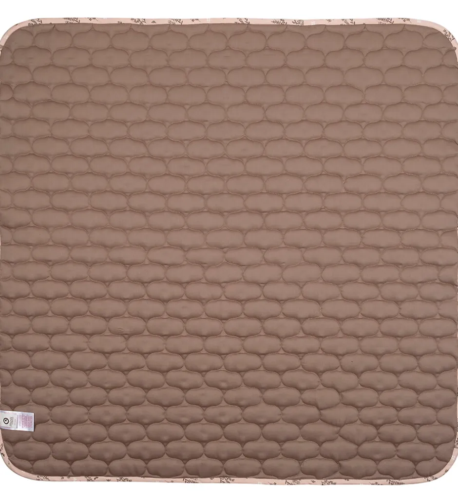 Tæpper|Børneværelset*Müsli Tæppe - Quiltet - 90x90 cm - Flora - Nightingale/Balsam Cr