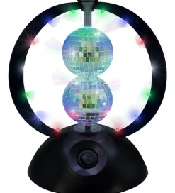 Lamper|Fritstående Lamper*Music Diskokugle - Rotating Double Mirror Balls