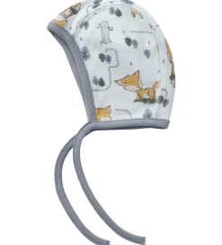 Babyhjelme*Name It Babyhjelm - Uld - NbmWillit - Gray Dawn/AOP