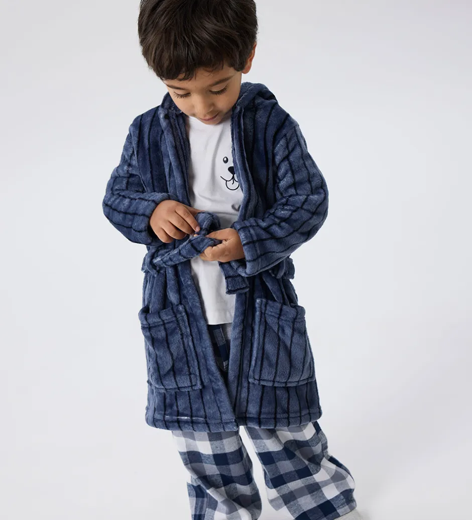 Børn Name It Badekåbe - Velour - NmmRacer - Flint Stone