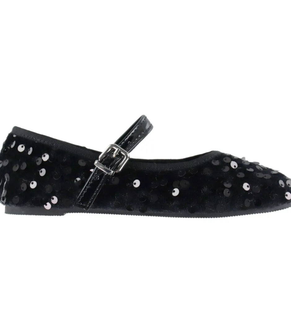 Name It Ballerinasko - NkfRenna - Sort m. Pailletter