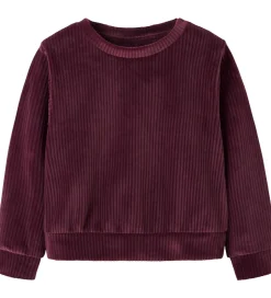 Børn Name It Bluse - Fløjlsvelour - Cropped - NmfVeloa - Burgundy