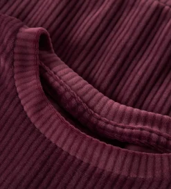 Børn Name It Bluse - Fløjlsvelour - Cropped - NmfVeloa - Burgundy