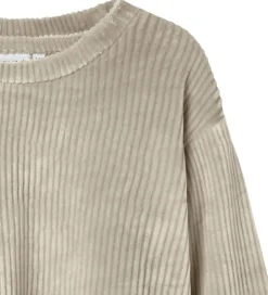 Juletøj*Name It Bluse - Fløjlsvelour - NkfVeloa - Velvet - Cement