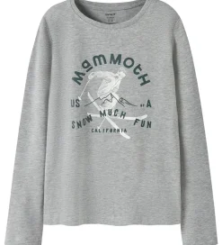 Børn Name It Bluse - NkmVux - Grey Melange/Snow