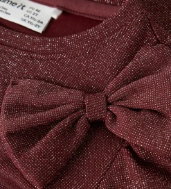 Børn Name It Bluse - NmfRoisin - Burgundy m. Glimmer