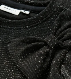 Juletøj*Name It Bluse - NmfRoisin - Sort m. Glimmer