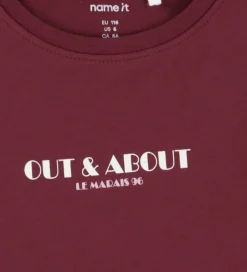 Juletøj*Name It Bluse - NmfVix - Burgundy/Out And About