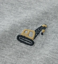 Børn Name It Bluse - NmmVimpel - Grey Melange/Excavator