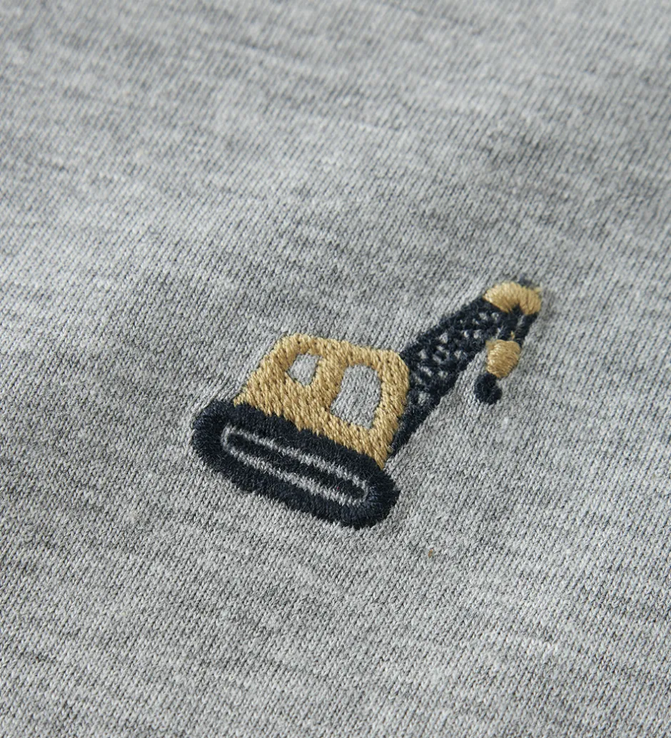 Børn Name It Bluse - NmmVimpel - Grey Melange/Excavator