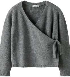 Børn Name It Bluse - Strik - NkfSanie - Grey Melange
