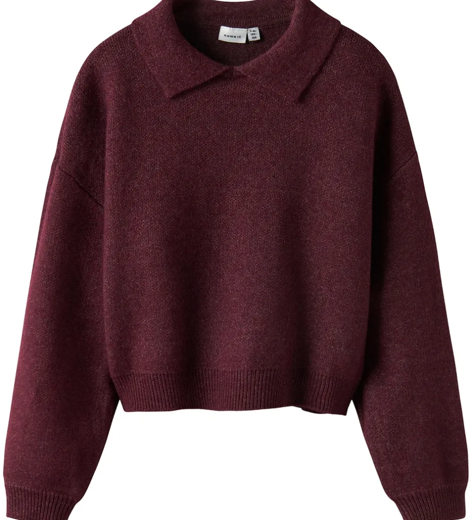 Bluser*Name It Bluse - Strik - NkfSonia - Burgundy