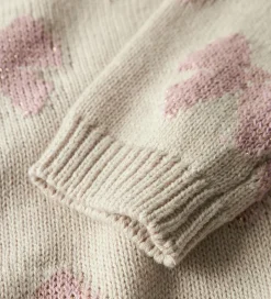 Juletøj*Name It Bluse - Strik - NmfRekka - Peyote Melange m. Sløjfer