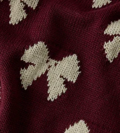 Børn Name It Bluse - Strik - NmfRekka - Burgundy m. Sløjfer
