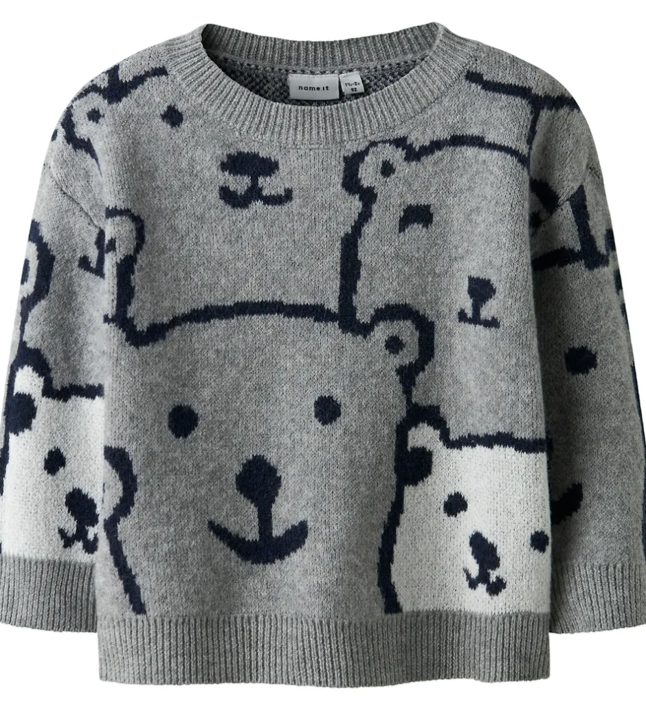 Børn Name It Bluse - Strik - NmmSauel - Gråmeleret