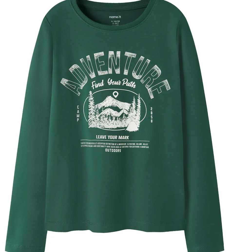 Børn Name It Bluser - NkmVux - 2-Pak - Grey Melange/Bistro Green Adve