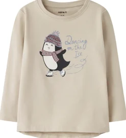 Børn Name It Bluser - 2-Pak - NmfVix - Cloud Dancer/Cement Penguin