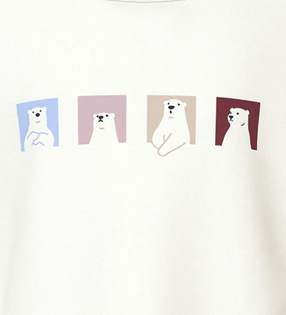 Børn Name It Bluser - 2-Pak - NmfVix - Cloud Dancer/Cement Penguin