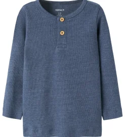 Bluser|Drengetøj*Name It Bluser - Rib - NbmKab - Vintage Indigo/Melange