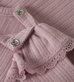Børn Name It Body l/æ - NbfSiva - Keepsake Lilac m. Hulmønster