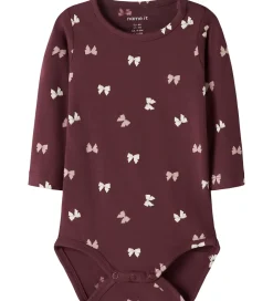 Børn Name It Body l/æ - NbfVandora - Burgundy/Bow