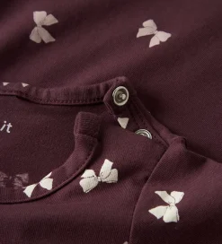 Børn Name It Body l/æ - NbfVandora - Burgundy/Bow