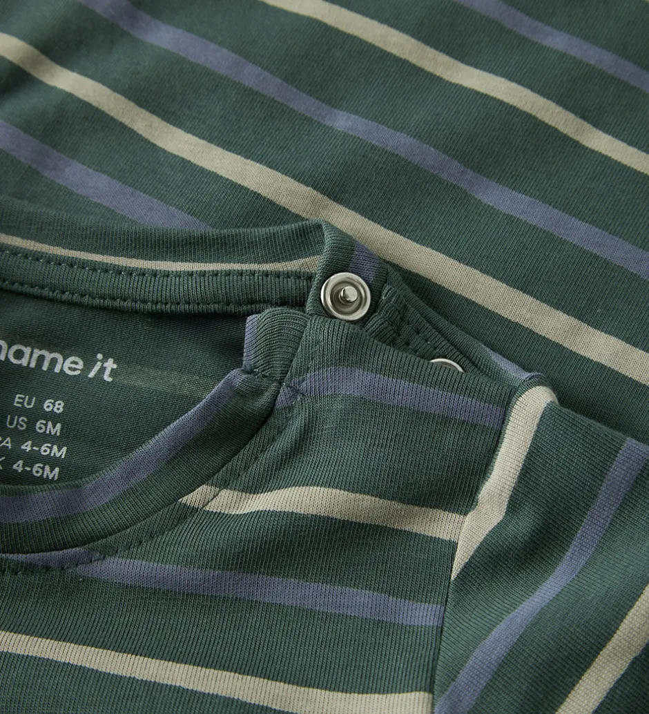 Børn Name It Body l/æ - NbmVroels - Bistro Green/Stripes