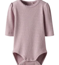 Juletøj|Bodyer*Name It Body l/æ - Rib - NbfRosally - Keepsake Lilac m. Glimmer