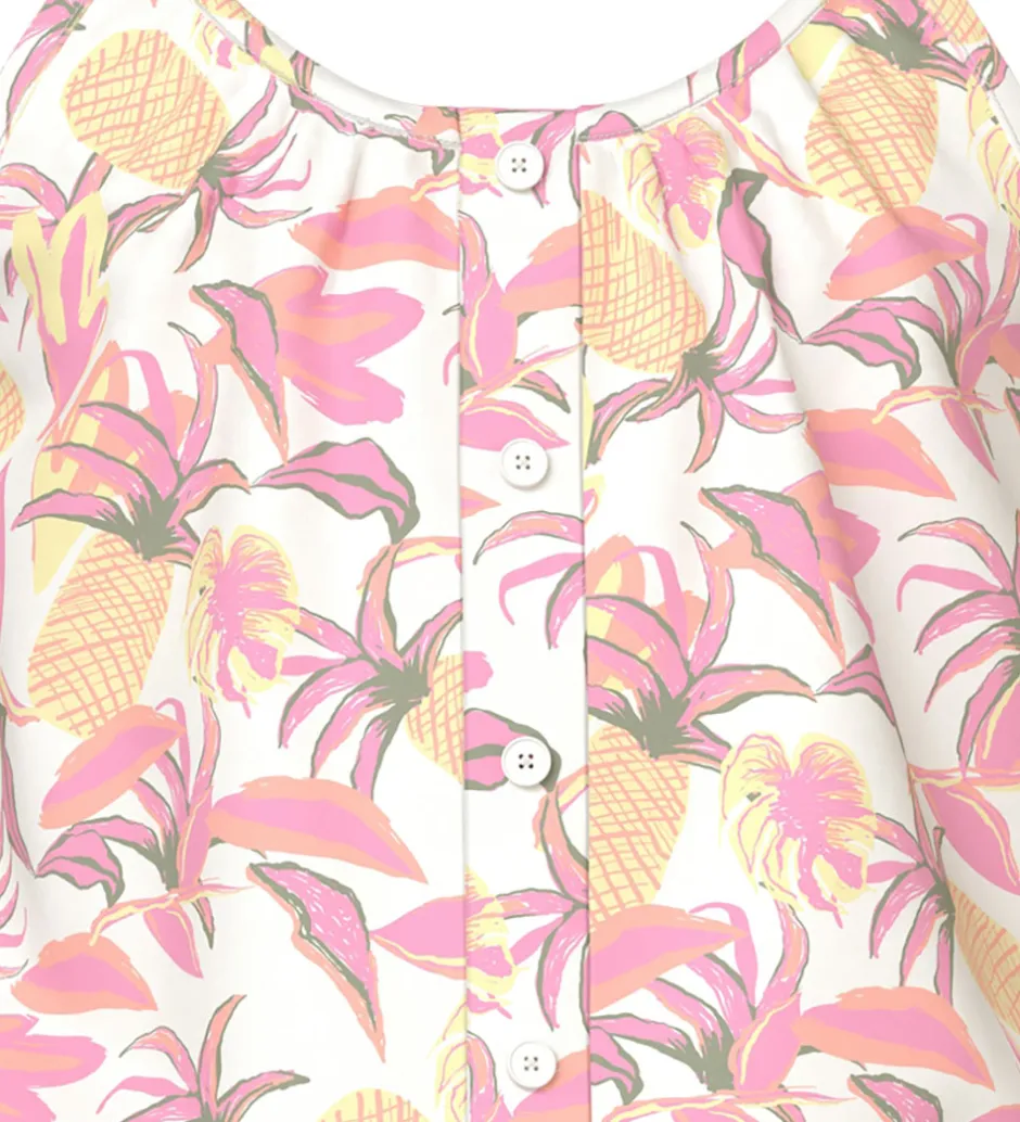 Sommerdragter*Name It Buksedragt - NkfVinaya - Cloud Dancer/Pineapple