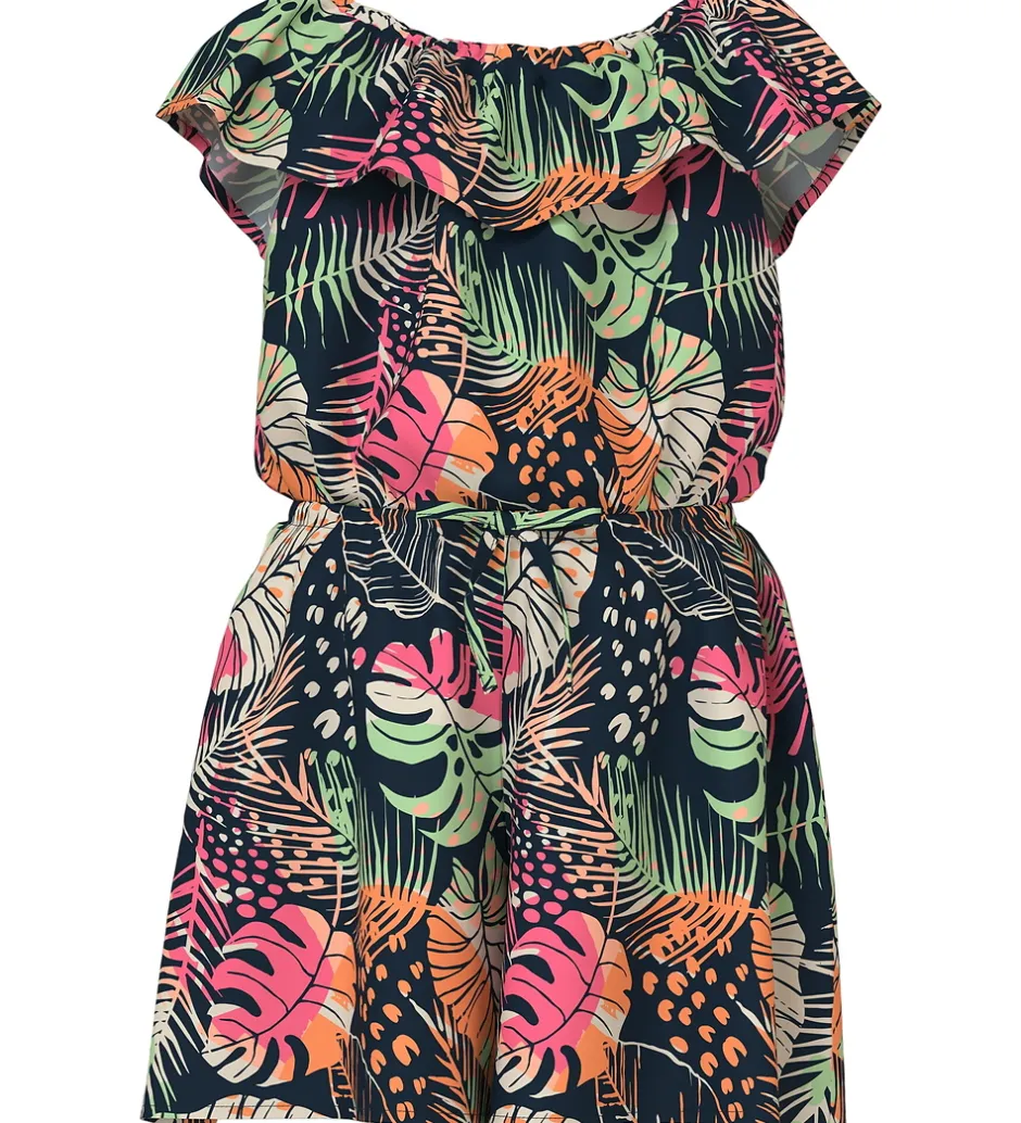 Buksedragter*Name It Buksedragt - NmfVinaya - Navy Blazer/Fresh Tropical