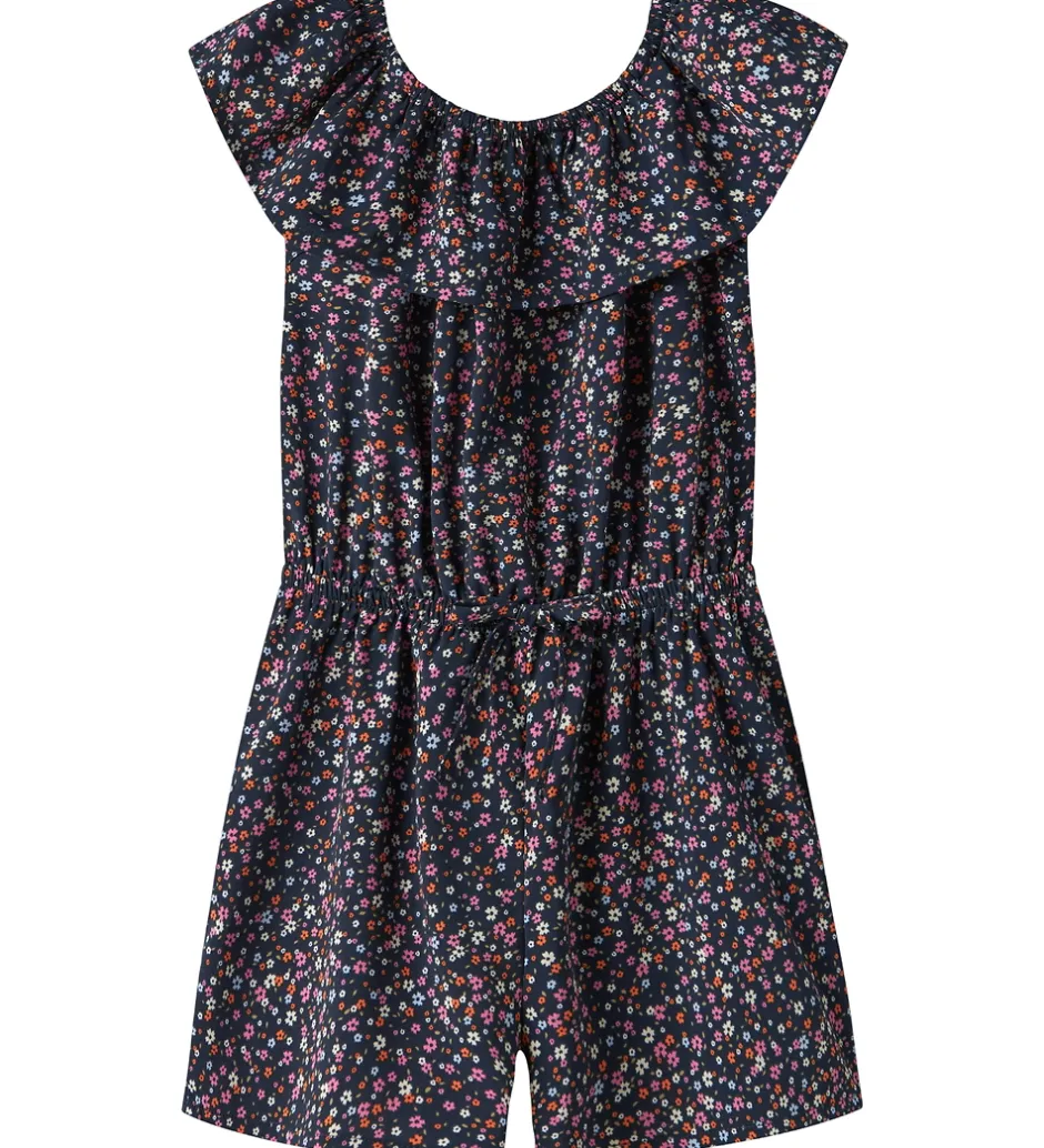 Buksedragter*Name It Buksedragt - NmfVinaya - Navy Blazer/Color Flower