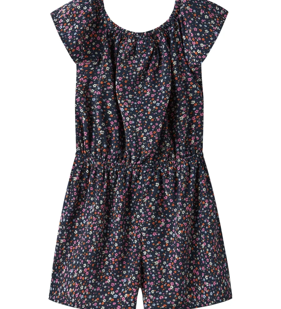 Buksedragter*Name It Buksedragt - NmfVinaya - Navy Blazer/Color Flower