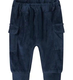 Bukser Og Jeans*Name It Bukser - Fløjlsvelour - NbmRonny - Navy Blazer