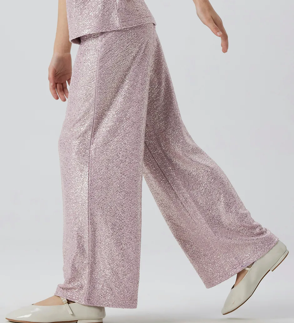 Bukser Og Jeans*Name It Bukser - Wide - NkfDitsa - Mauve Mist