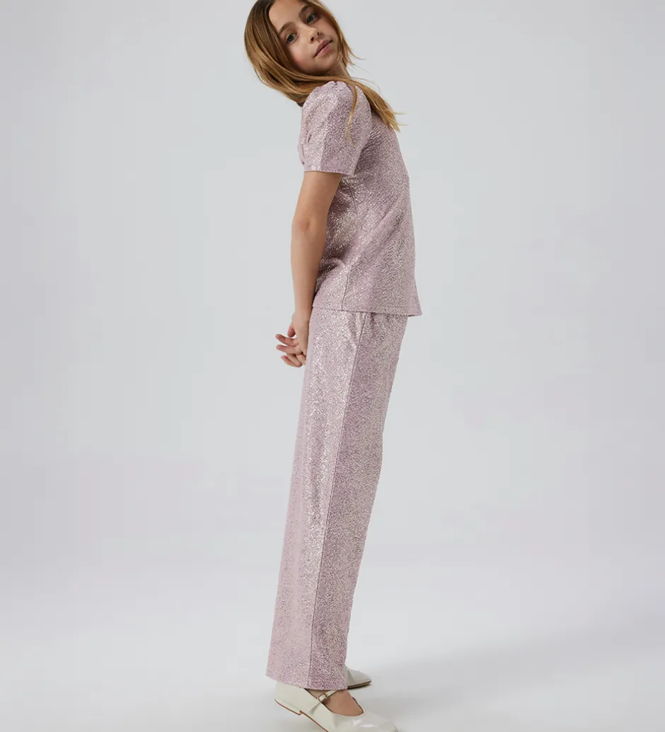 Bukser Og Jeans*Name It Bukser - Wide - NkfDitsa - Mauve Mist