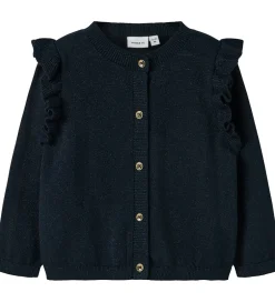 Striktrøjer*Name It Cardigan - Noos - Strik - NmfAbinne - Blå m. Glitter