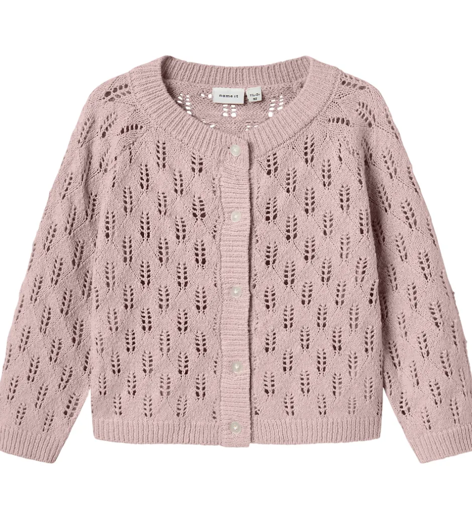 Børn Name It Cardigan - Strik - NmfLeslie - Burnished Lilac
